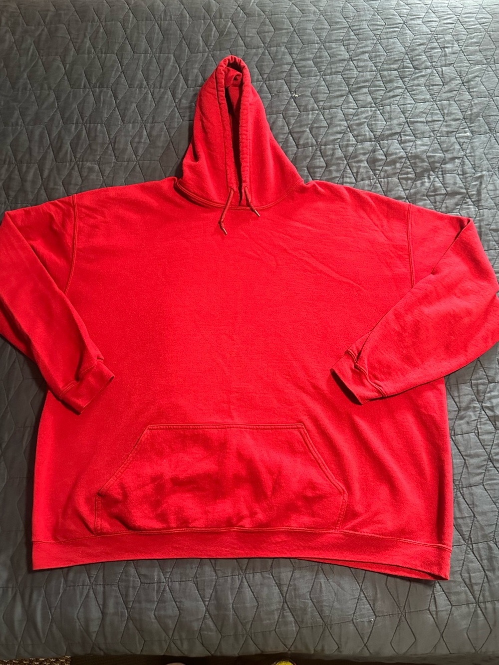 Red Blank Vintage Hoodie